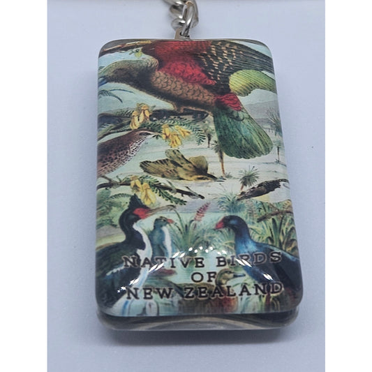 Native Birds Prestige Glass Keyring