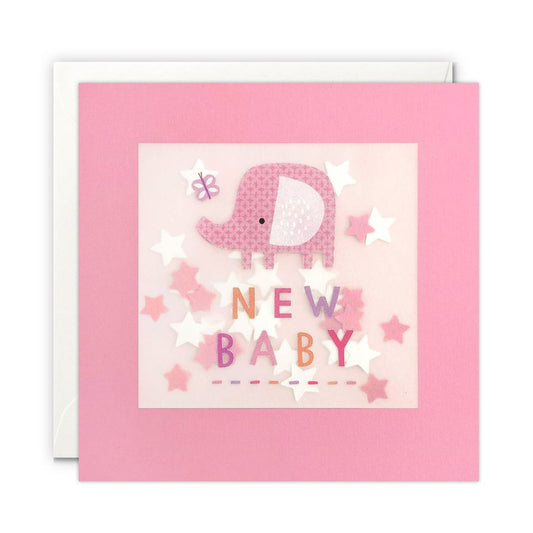 Card - New Baby Shakie - Pink