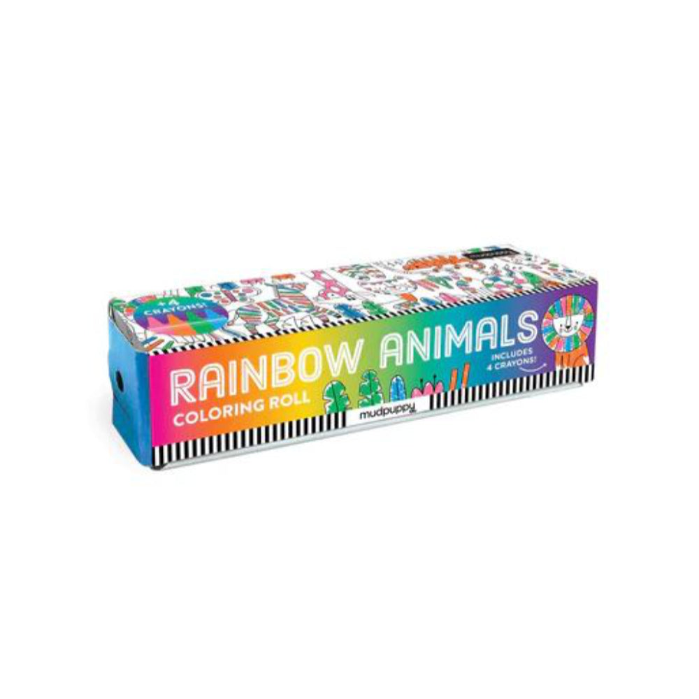 Rainbow Animals - Mini Colouring Roll