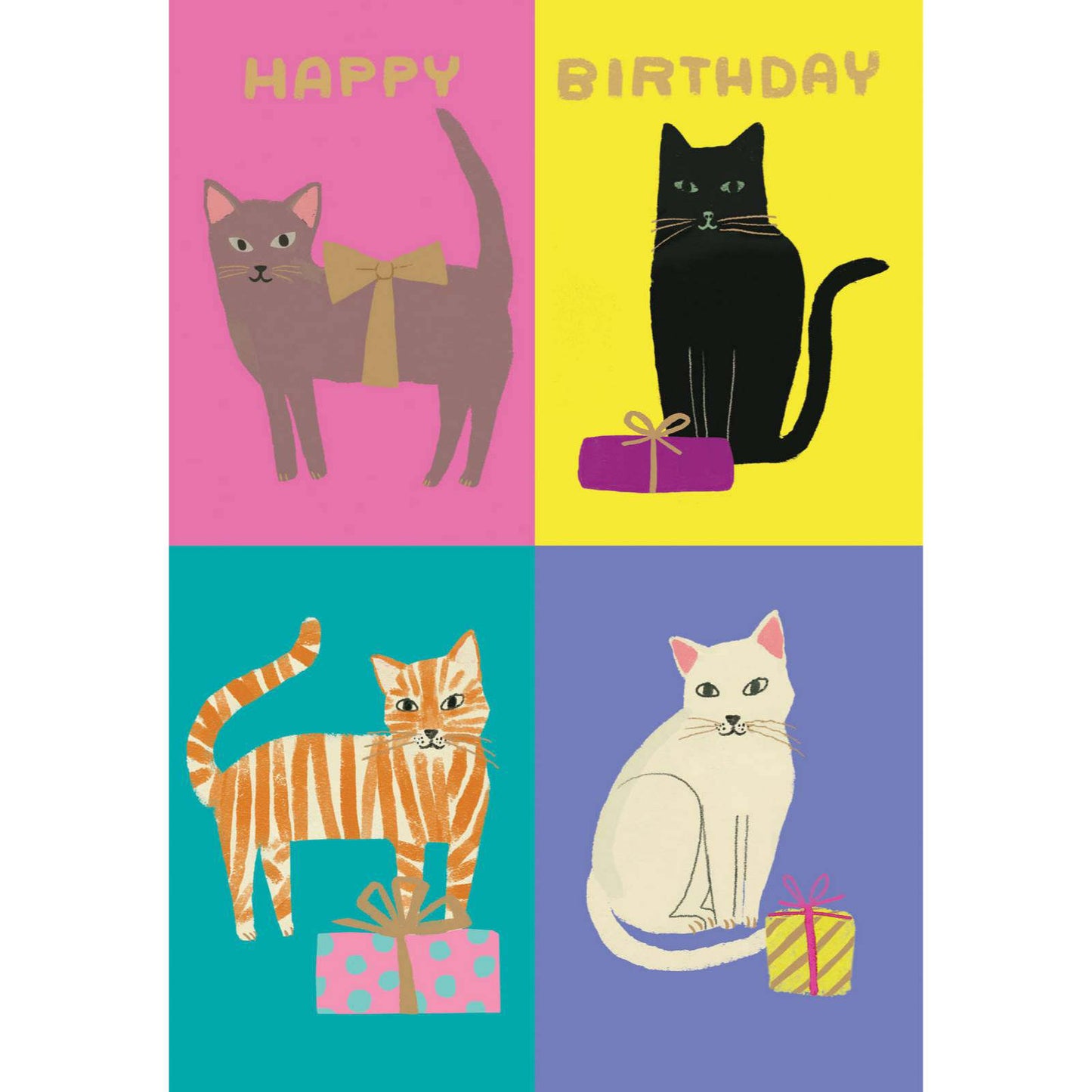 Card - Cat Checkerboard - Petite