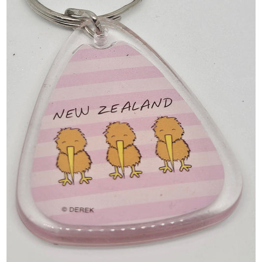 Three Cute Kiwi Keyring
