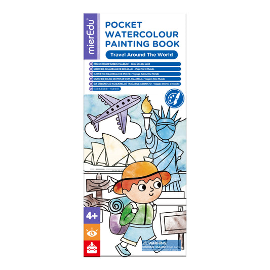 Travel Around the World - Pocket Water Colour Painting Book