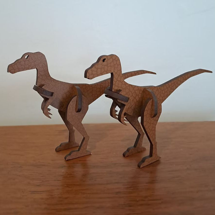 Wooden Kitset Model - Velociraptor