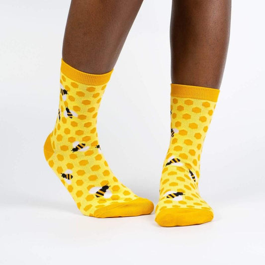 Bees Knees - Women's Crew Socks - The Red Dog Gift Shop