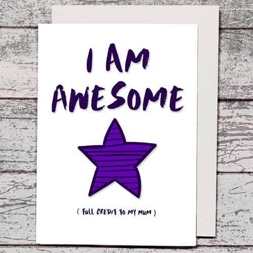 Card - Full Credit to My Mum - The Red Dog Gift Shop NZ