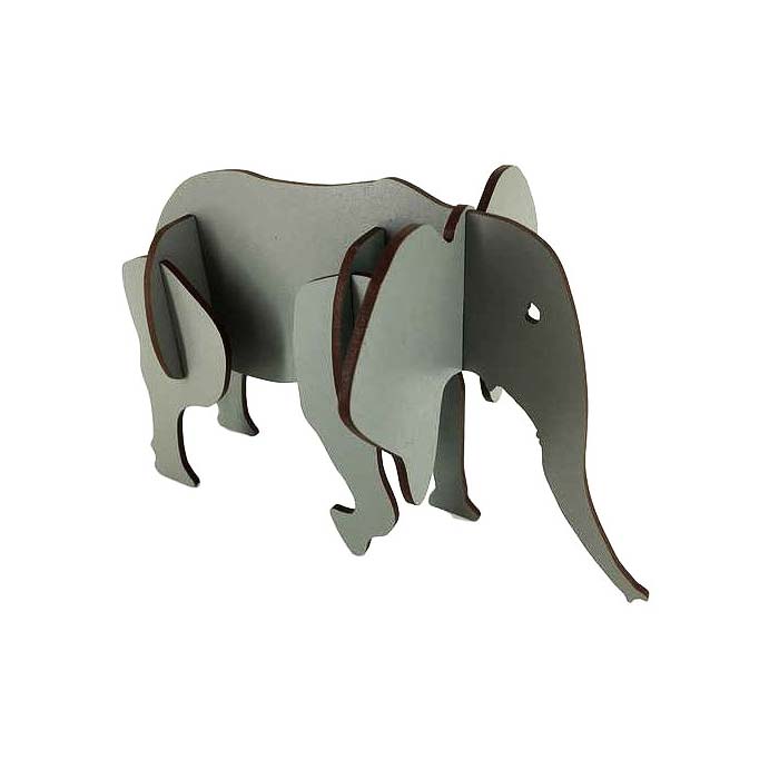 Elephant Wooden Kitset Model The Red Dog Gift Shop NZ