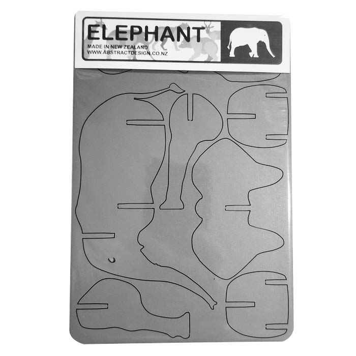 Elephant Wooden Kitset Model The Red Dog Gift Shop NZ