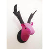 FW Handmade Staghead - Deerly Pink - The Red Dog Gift Shop NZ