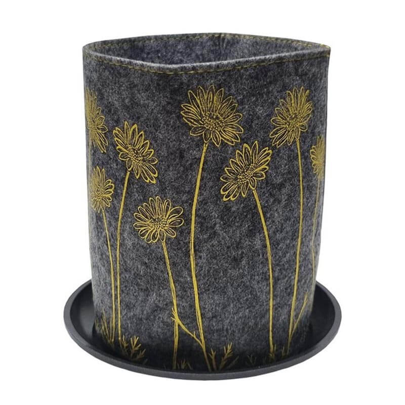 Marguerite Daisy Yellow on Grey Growbag - Jo Luping Design