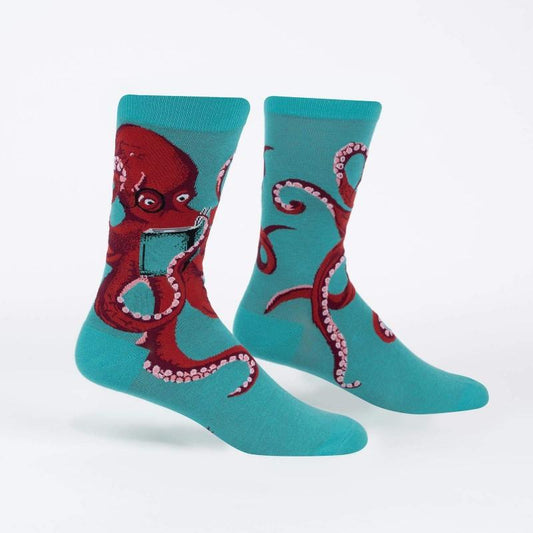 Octive Reader - Men's Crew Socks - The Red Dog Gift Shop