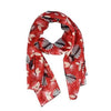 Scarf - Flirting Fantails - Red