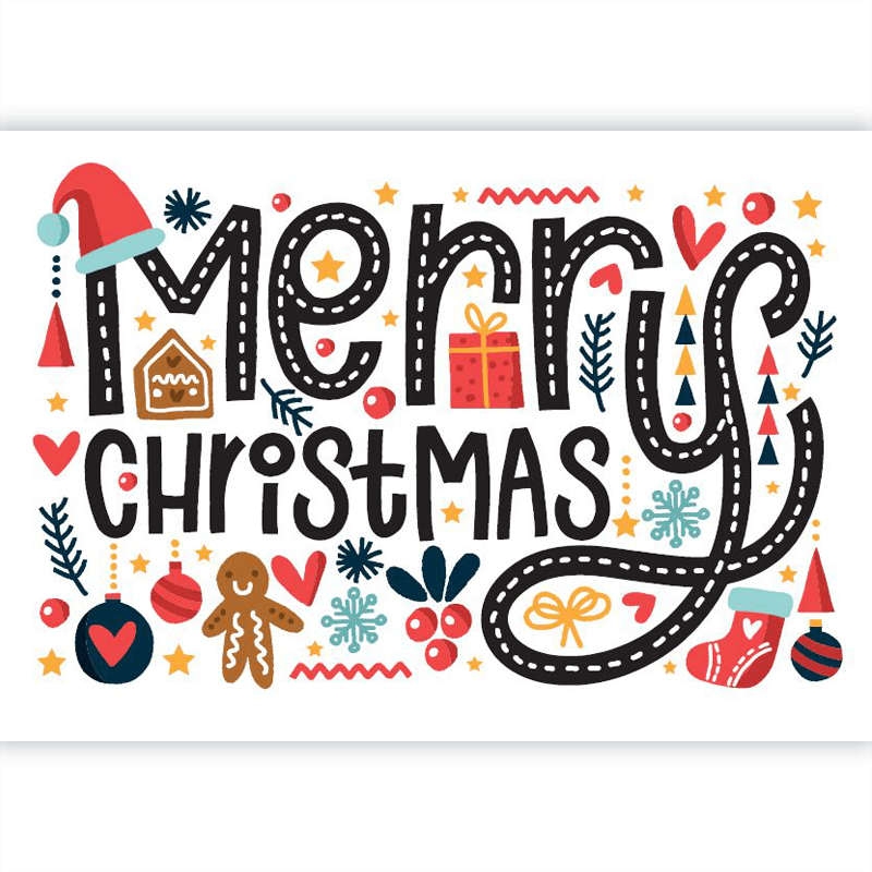 Card - Merry Christmas Stitch